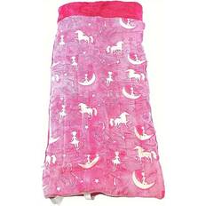 Red Sleeping Bags SRJ STAR Cozy Kids' Wearable Blanket Glow-in-the-Dark Warm Flannel Sleeping Bag