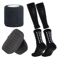 Adult Shin Guards Spactz Shin Pad Leg Support Football Shinguard With Socks Black