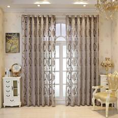 M&W DAS DESIGN Halvtransparent Vintage Retro Gardingardin 140x245cm