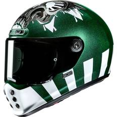 HJC V10 Crania Helmet - White/Green