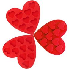 Silicon Chocolate Moulds Zeuxo Packs Silicone Molds Heart Shape Non-Stick Chocolate Mould