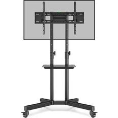 Mobile TV Stand on Wheels for 32-80 Inch LCD LED OLED 4K
