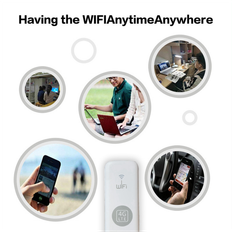 Jojomino U6 4G WiFi Dongle Support External Antenna 150M
