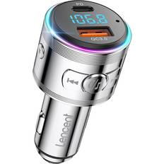 FM-sender Lencent Bluetooth 5.3 FM Sändare PD 20W Typ C+ QC3.0