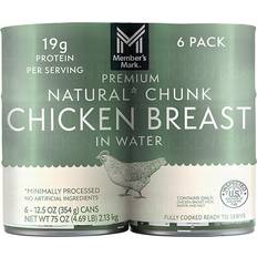 Canned Food Member's Mark premium chunk chicken breast 12.5oz 6pack