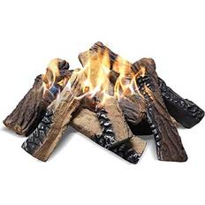 Fireplaces ATR ART TO REAL Large Gas Fireplace Logs 10-piece Set