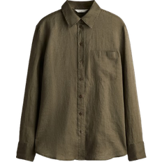 H&M Line Shirt - Dark Khaki Green