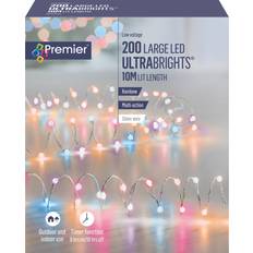 Premier Decorations Christmas Decorative Rainbow Ultrabright Garland Indoor Outdoor 200LED Decoration