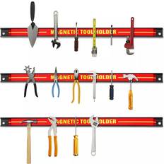Tool Boards on sale Casart Set of 3 Magnetic Tool Strip Holder Garage Rail Wall Mounted Bits Rack