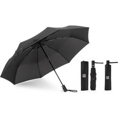 Large Size Folding Automatic Super Water Umbrella - Black