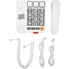 Landline Phones Honor Big Button Phone Multifunction One Touch Dialling Hands Free Corded Landline Telephone with Loud US Plug