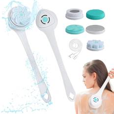 Electric Sonic Scrubber Body Brush 5-in-1 Cordless Bath Brush