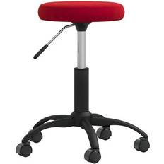 vidaXL Vinröd Sammet Matstol Köksstol 54cm