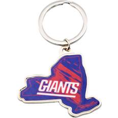 Metal Keychains New York Giants New York Giants State Shape Keyring