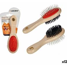 Mascow Dog Brush 9 x 5 x 21 cm Brown Black Red