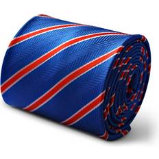 Blue Ties Frederick Thomas Designer Mens Tie - Royal Blue/Red