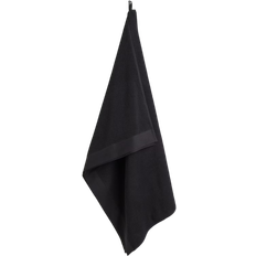 H&M Aus Baumwollfrottee 100x150 - Schwarz Badezimmerhandtuch Schwarz (150x100cm)
