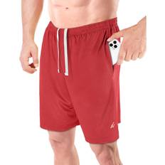 Men's Athletic Shorts Quick Dry Loose-Fit Lightweight Running Workout Gym Shorts - Red