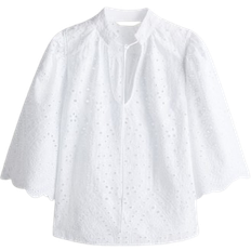 H&M Broderie Anglaise Blouse - White