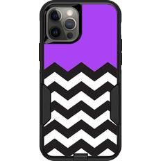 MightySkins OTCIP12 Purple Chevron Skin for Otterbox Commuter iPhone 12 12 Pro