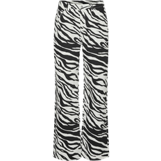 Vero Moda Tessa Wide Zebra Jeans, Bright White, W30/L32