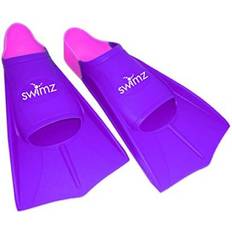 Silicone Short Blade Training Fins PurplePink UK Kids 1251 31532