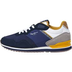 Pepe Jeans London Muse Navy Træningssko Læder - Blå