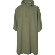 Hoga Vandtæt Regnponcho - Olive Green