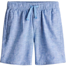 H&M Linen Blend Shorts - Blue Marl (1270437003)