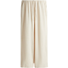 H&M Straight Drawstring Trousers - Light Beige