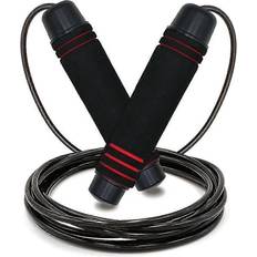 Steel Fitness Jumping Rope FitVille Adjustable Speed Jump Rope 3m