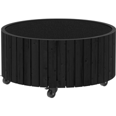 Blomlåda 70cm Plus Circle Blomlåda Ø70x35 cm Svart 70x70x35cm