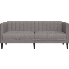 vidaXL 2-Personers Stof Gråbrun Sofa 176cm 2 personers