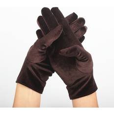 Gold Gloves & Mittens Maxpower Women Driving Gloves - Gold Velvet Leopard