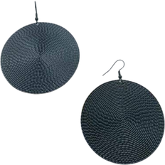 Shein 1pair Fashionable Simple Geometric Statement Round Plate Circle Earrings