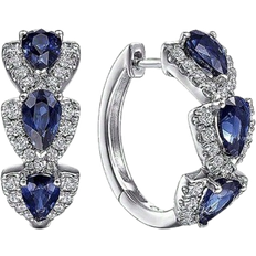 Shein pcs Elegant Fashionable Copper Cubic Zirconia HeartShaped Hoop Earrings For Women Daily Wear