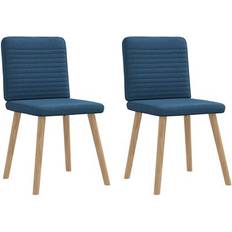 vidaXL Spisebordsstole 2 Stk Blå Køkkenstol 86cm 2stk
