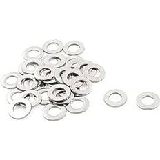 Silver Washers DealMux Stainless Steel Flat Washer Gasket Silver Tone 32 pcs