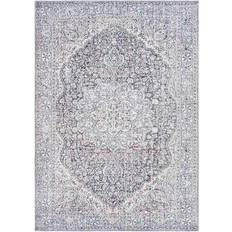 At Home Colin Medallion Washable Area Rug 5X7 Blue