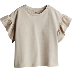 Spandex Tops Children's Clothing H&M Cotton Top - Beige(1275899016)