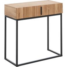 Linea Natura Konsolbord I Trä Metall 80/38/80 cm Avlastningsbord