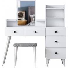 Sminkbord på rea Fynnian 122,2 cm Vit Sminkbord