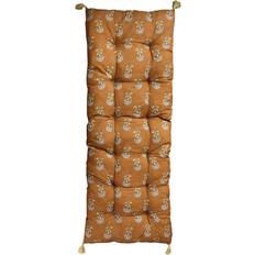 Chic Antique Aix Madrass Med Blommönster Terrakotta Stolsdyna Brun (180x70cm)
