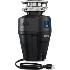 Black Waste Disposal Units Moen Luxe Chef Continuous Feed 1-HP Septic Safe Corded Garbage Disposal EX100C