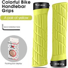 Yellow Grips Dechoicelife Silicone Mountain Bike Grips Handle Cover A-063