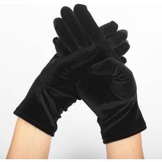Gold Gloves & Mittens Maxpower Women Driving Gloves Gold Velvet Leopard - Black