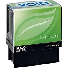 Stamps & Stamp Supplies 2000 Plus Green Line Pre-Inked Stamp VOID Blue Ink 098373