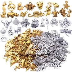 BronaGrand Animal Charms Collection Alloy Butterfly Dragon Turtle Monkey Octopus - Necklace