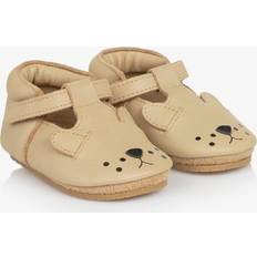 Beige First Steps Children's Shoes Donsje Beige Leather Lion Pre-Walkers - Beige