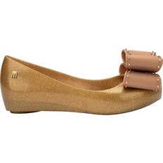 Mini Melissa Kids' Ultragirl Bow Jelly Ballet Flats - Pearly Beige